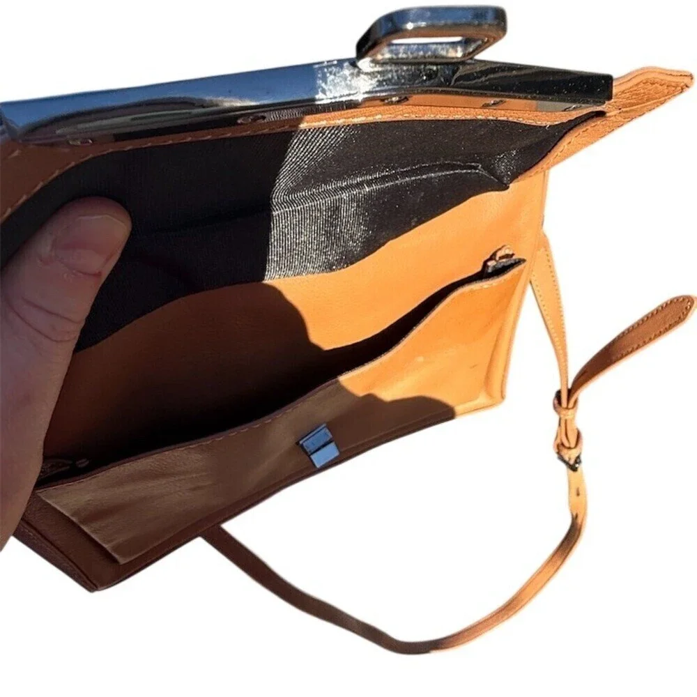Botkier Valentina Small Crossbody Bag Cognac Tan Leather